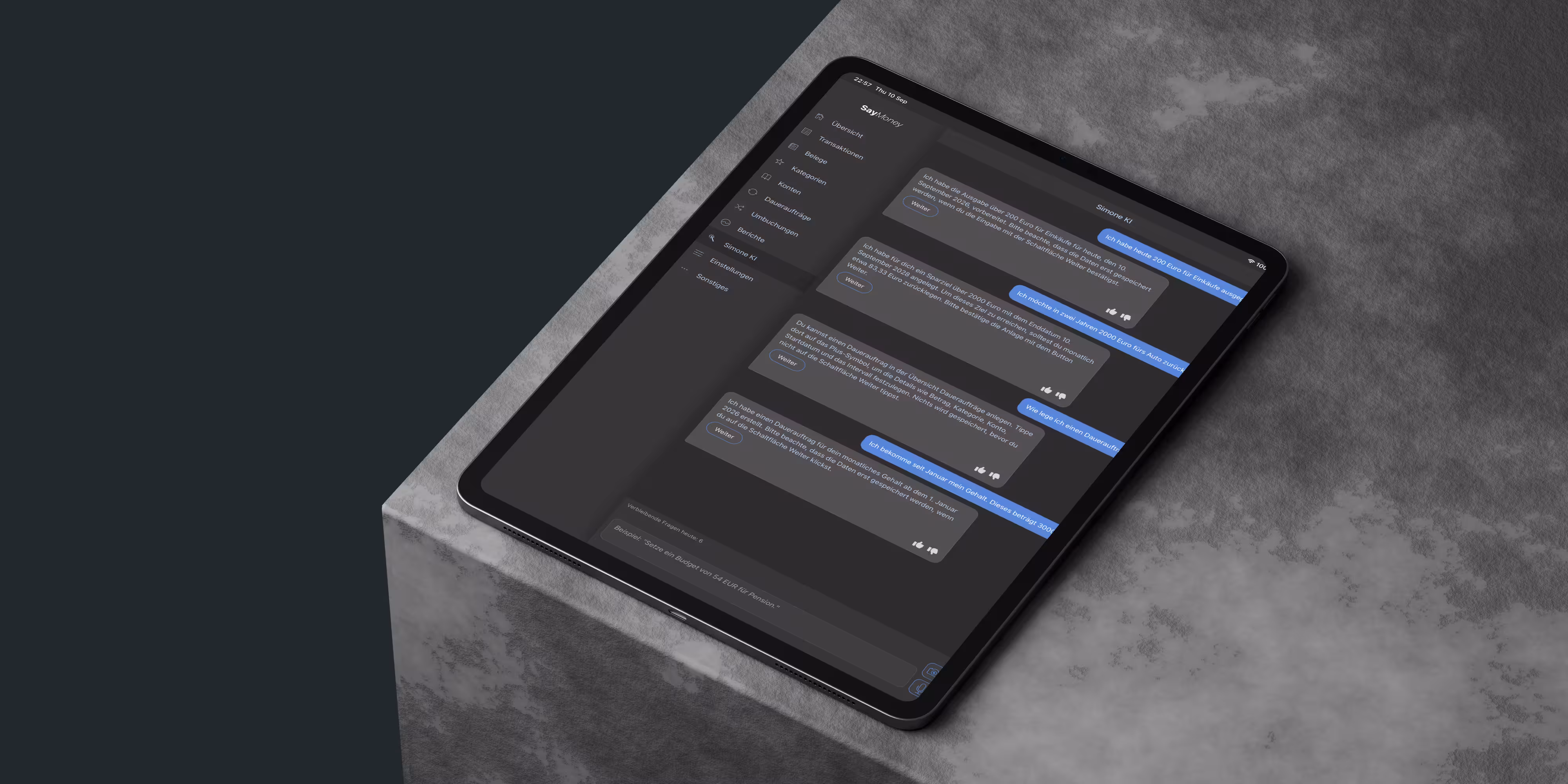 Simone AI - Assistant for finances and receipts